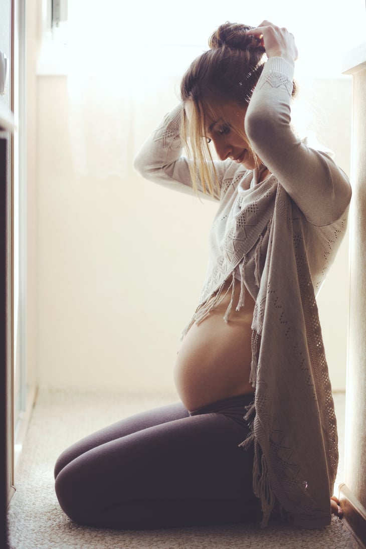 Home Portrait of Pregnant Woman